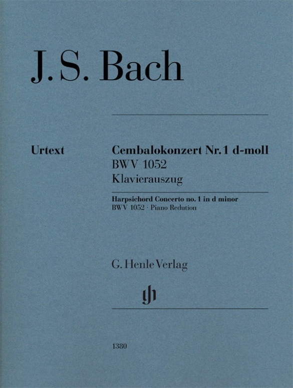 HENLE VERLAG BACH J.S. - CEMBALOKONZERT NN°1 BWV 1052 - KLAVIERAUSZUG