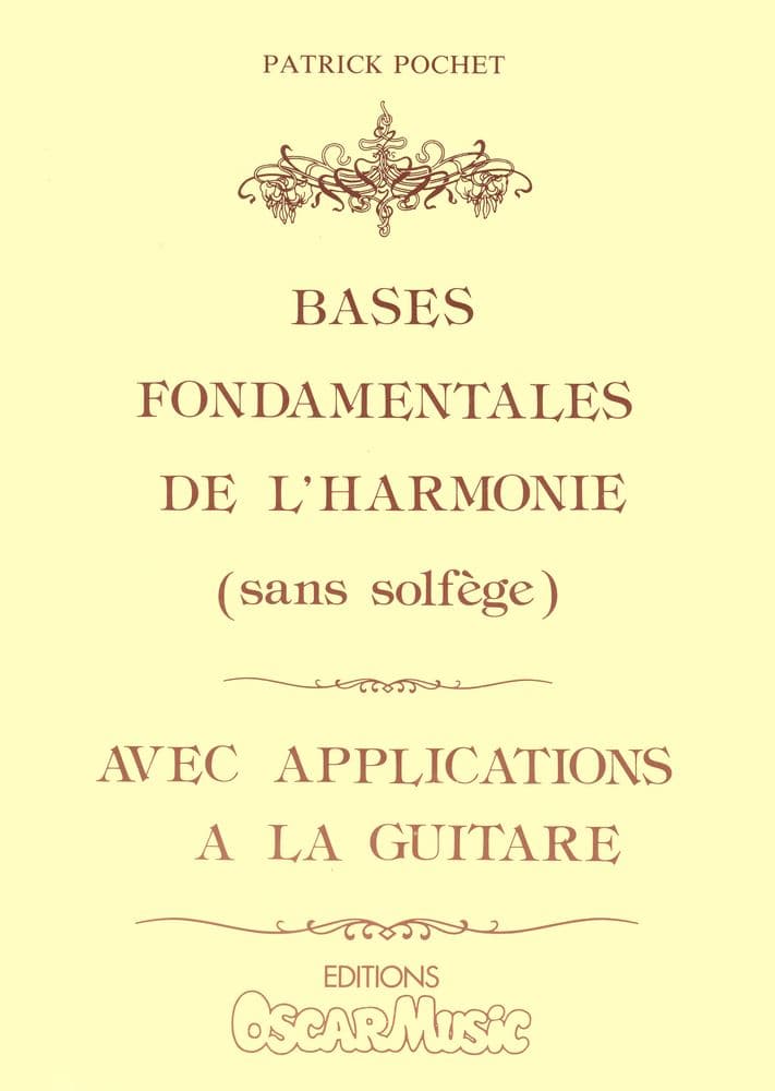 LEMOINE POCHET PATRICK - BASES FONDAMENTALES DE L'HARMONIE - GUITARE