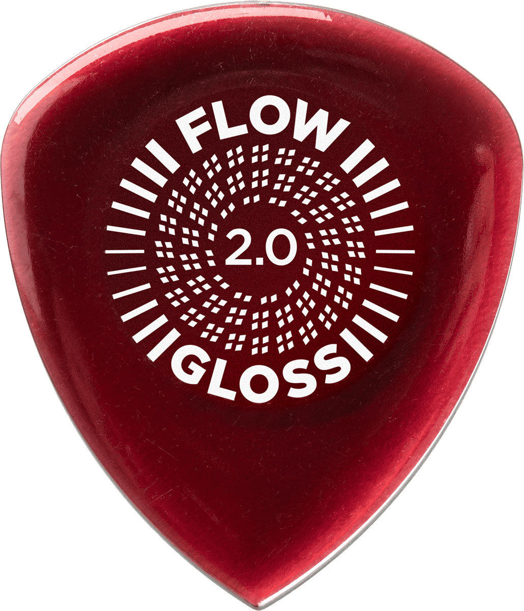 JIM DUNLOP FLOW GLOSS 2 MM, BAG OF 12