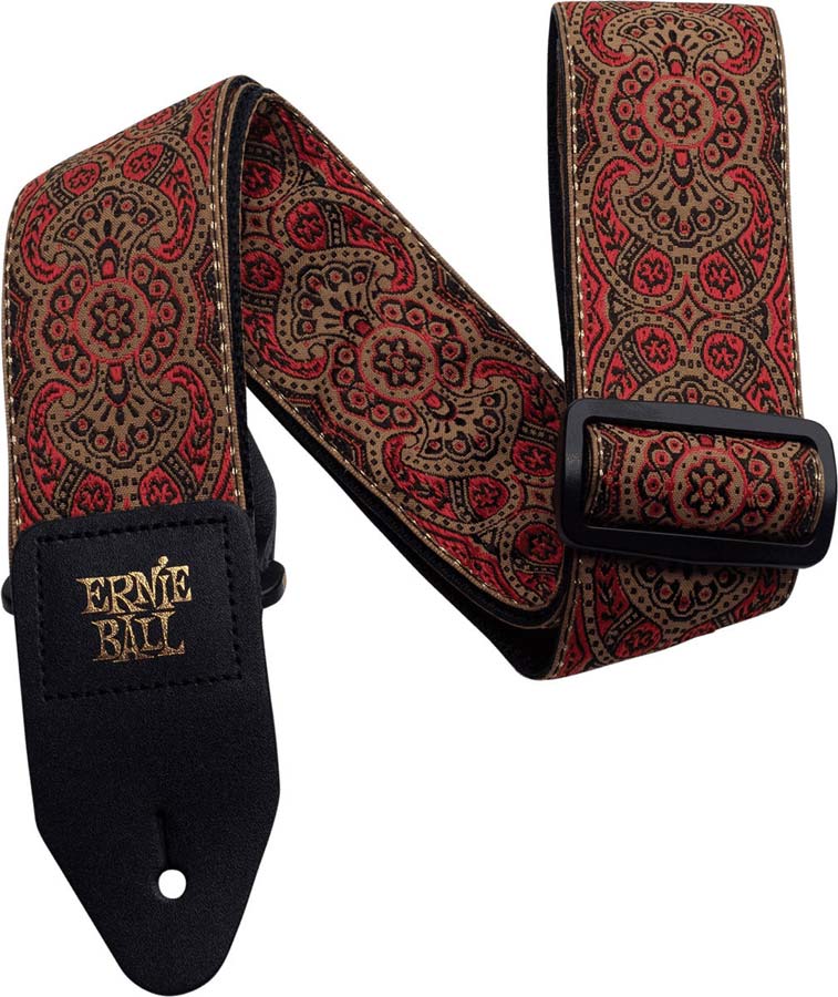 ERNIE BALL JACQUARD CRIMSON PAISLEY STRAP