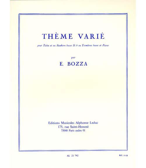 LEDUC BOZZA E. - THEME VARIE - TUBA & PIANO