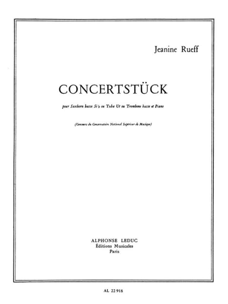 LEDUC RUEFF JEANINE - CONCERTSTUCK - SAXHORN BASSE & PIANO