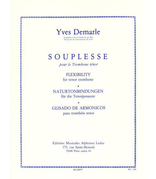 LEDUC DEMARLE Y. - SOUPLESSE - TROMBONE