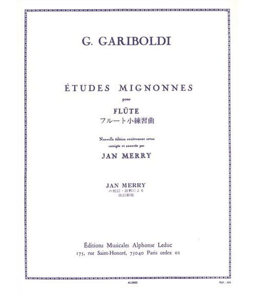 LEDUC GARIBOLDI G. - ETUDES MIGNONNES - FLUTE 