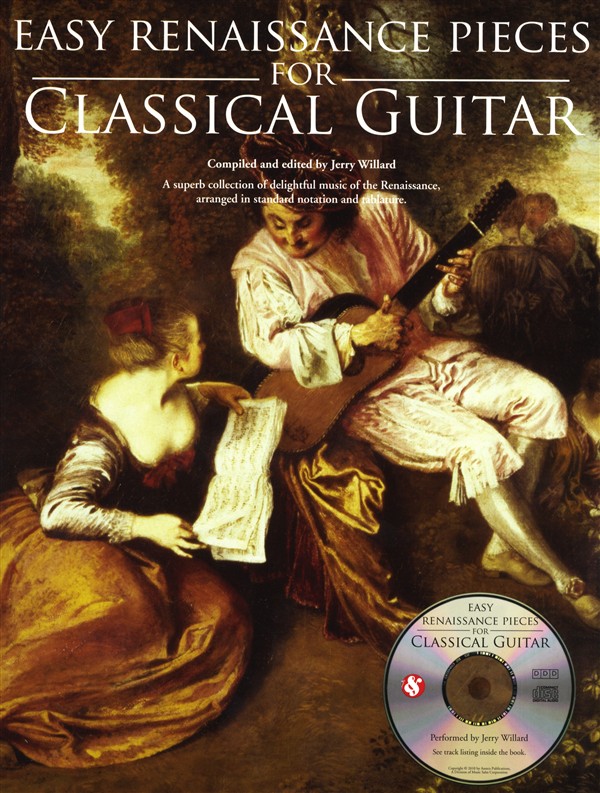 MUSIC SALES EASY RENAISSANCE PIECES FOR CLASSICAL GUITAR + CD - CLASSICAL GUITAR