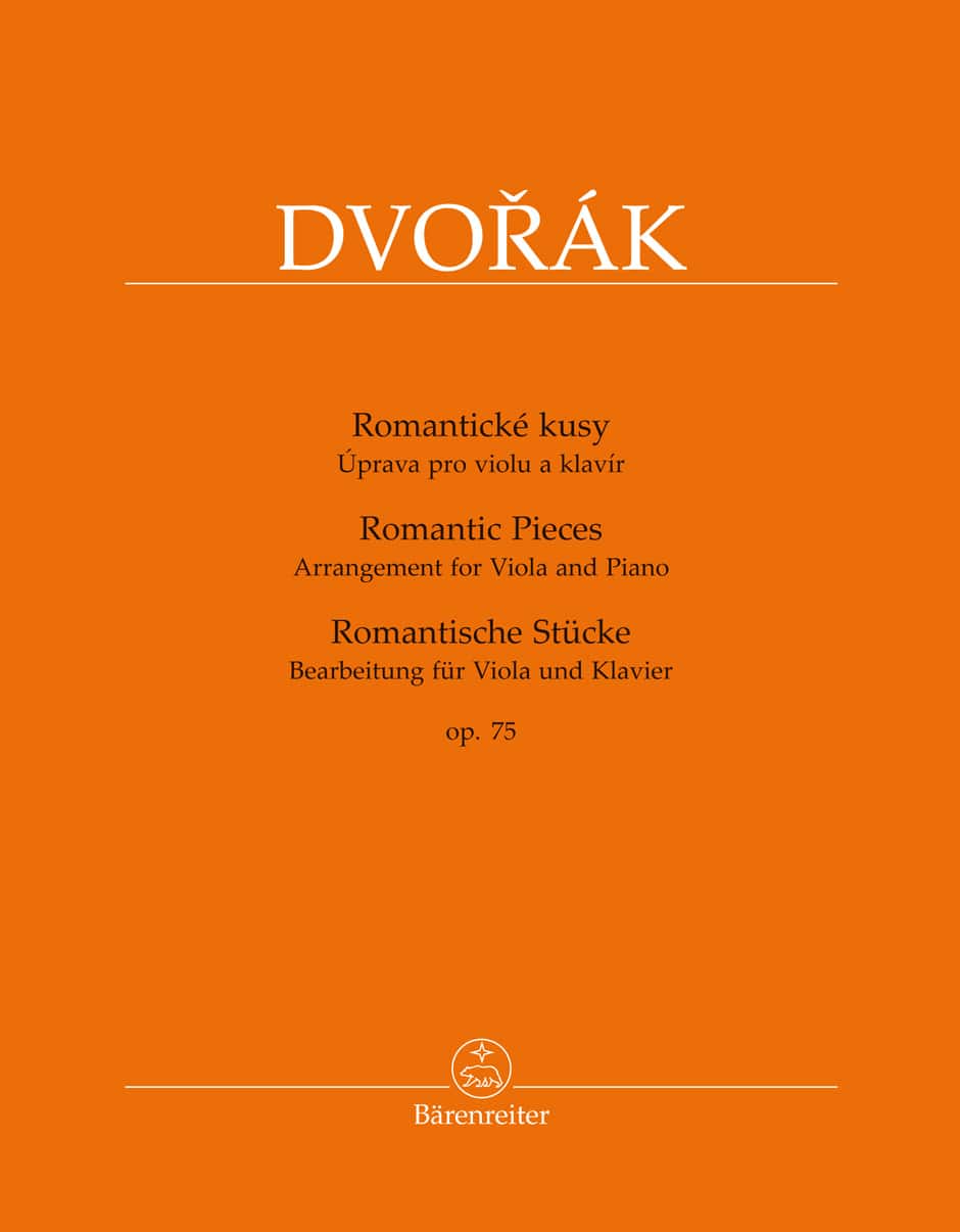 BARENREITER DVORAK A. - ROMANTIC PIECES OP.75 - ALTO & PIANO