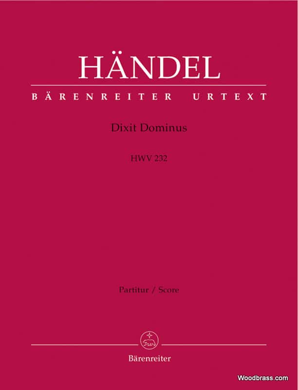 BARENREITER HANDEL G.F. - DIXIT DOMINUS HWV 232 - BASSES