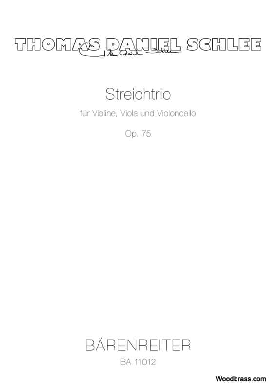 BARENREITER SCHLEE THOMAS DANIEL - STREICHTRIO OP.75