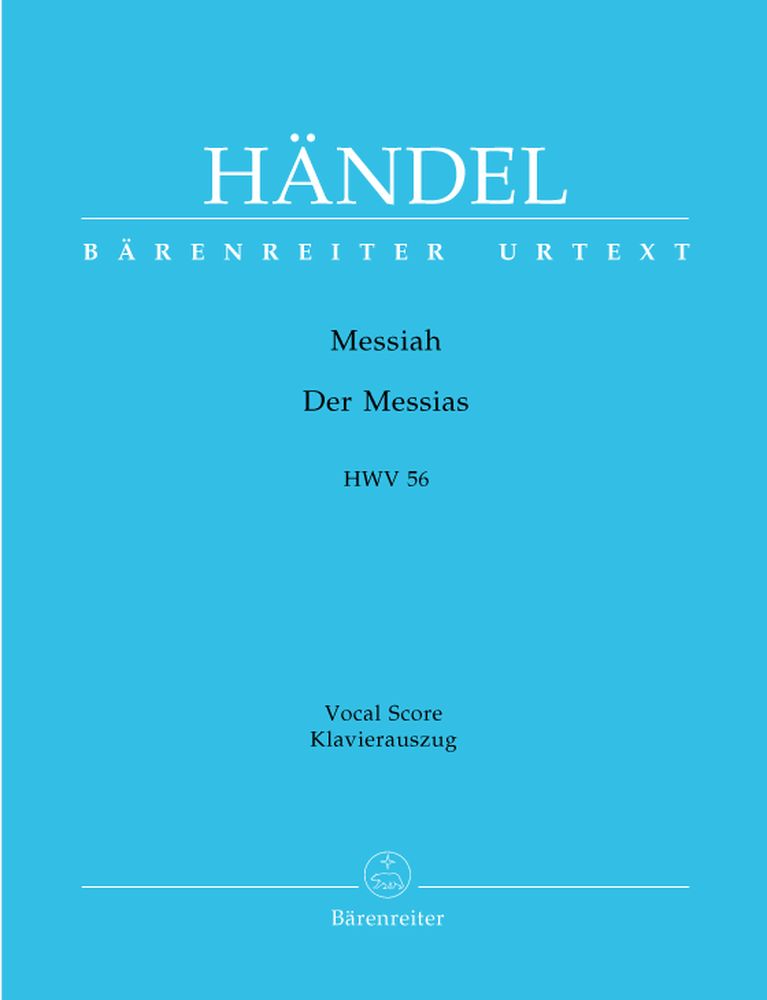 BARENREITER HAENDEL G.F. - THE MESSIAH - DER MESSIAS (ENGLISCH/DEUTSCH) HWV 56 - VOCAL SCORE
