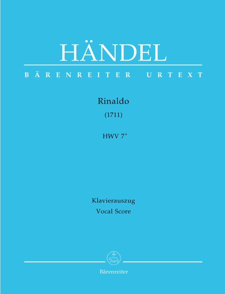 BARENREITER HANDEL G.F. - RINALDO HWV 7A - PIANO REDUCTION