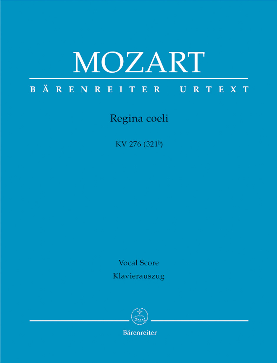 BARENREITER MOZART W.A. - REGINA COELI KV 276 - CHANT-PIANO 