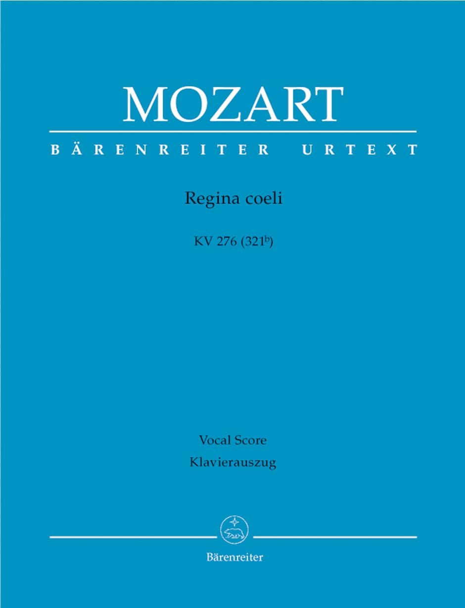 BARENREITER MOZART W.A. - REGINA COELI KV 276 - CHANT-PIANO 