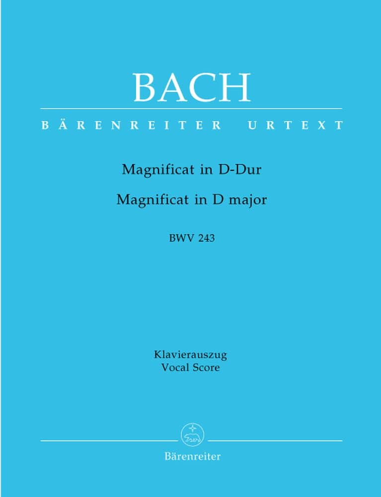 BARENREITER BACH J.S. - MAGNIFICAT IN D-DUR BWV 243 - VOCAL SCORE