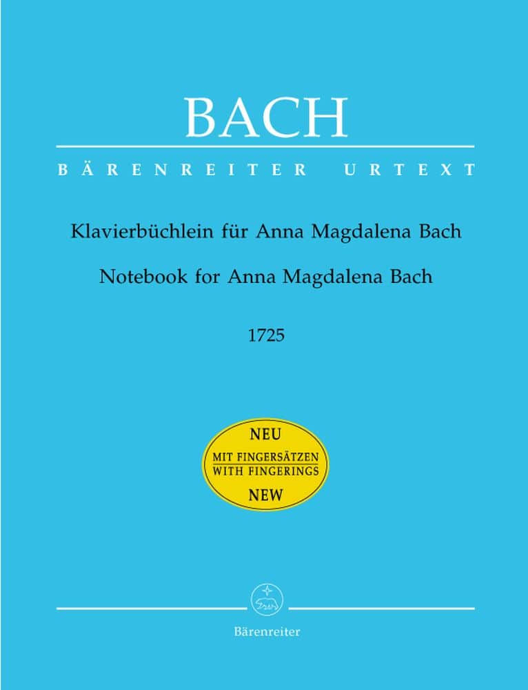 BARENREITER BACH J.S - NOTEBOOK FOR ANNA MAGDALENA BACH - PIANO