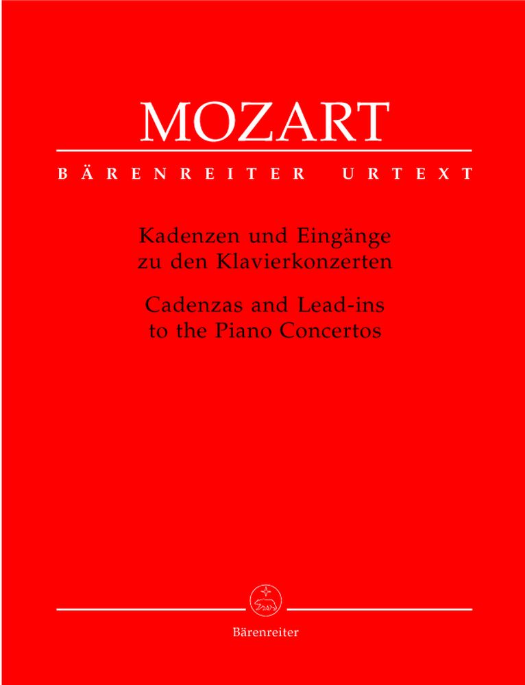 BARENREITER MOZART W.A. - CADENZA AND LEAD-INS TO THE PIANO CONCERTOS - PIANO