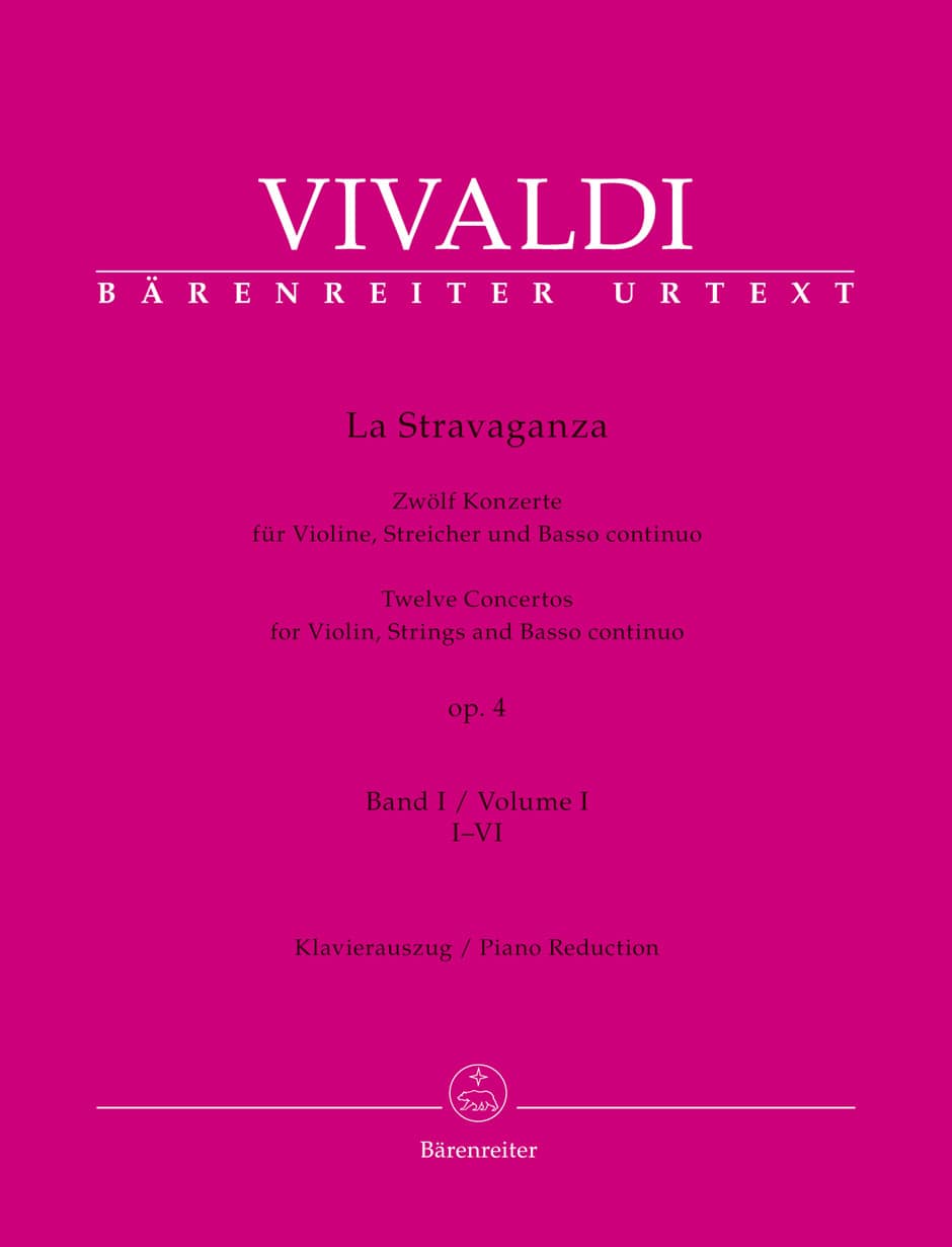 BARENREITER VIVALDI ANTONIO - LA STRAVAGANZA OP.4 VOL.1 - VIOLON & PIANO