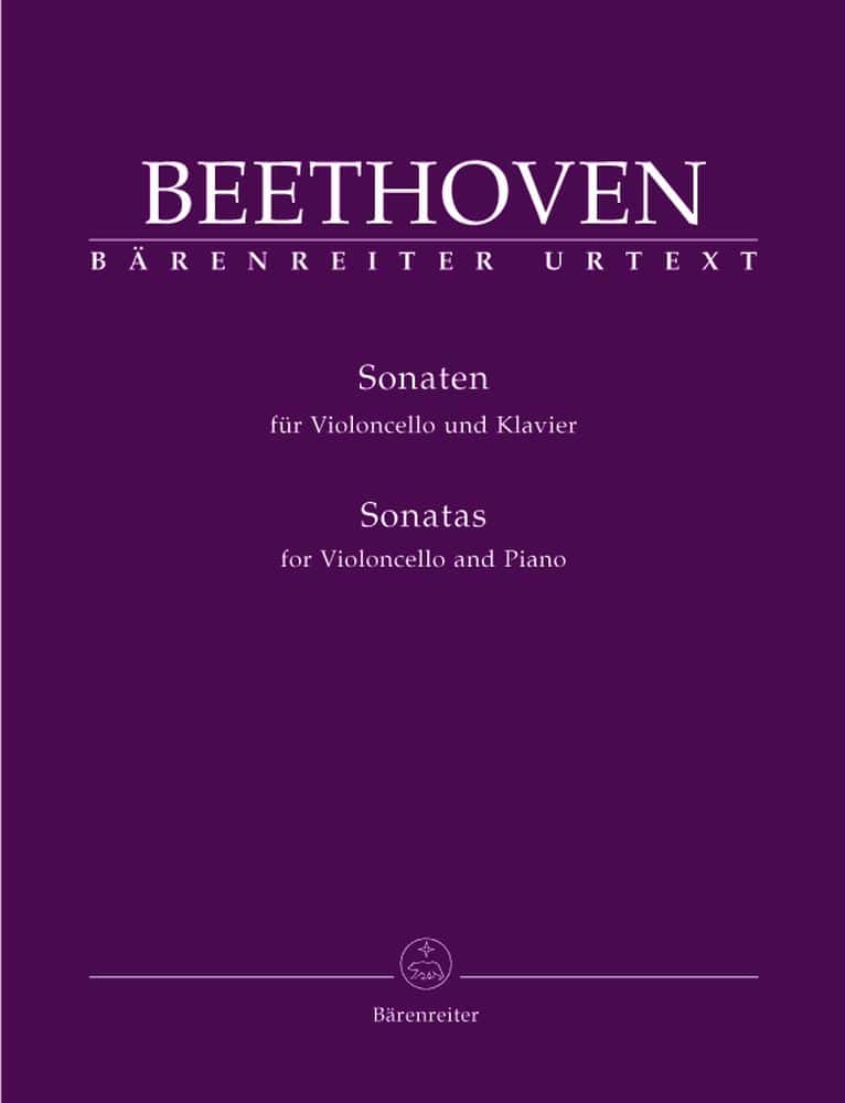 BARENREITER BEETHOVEN L.VAN - SONATAS - VIOLONCELLO, PIAN0