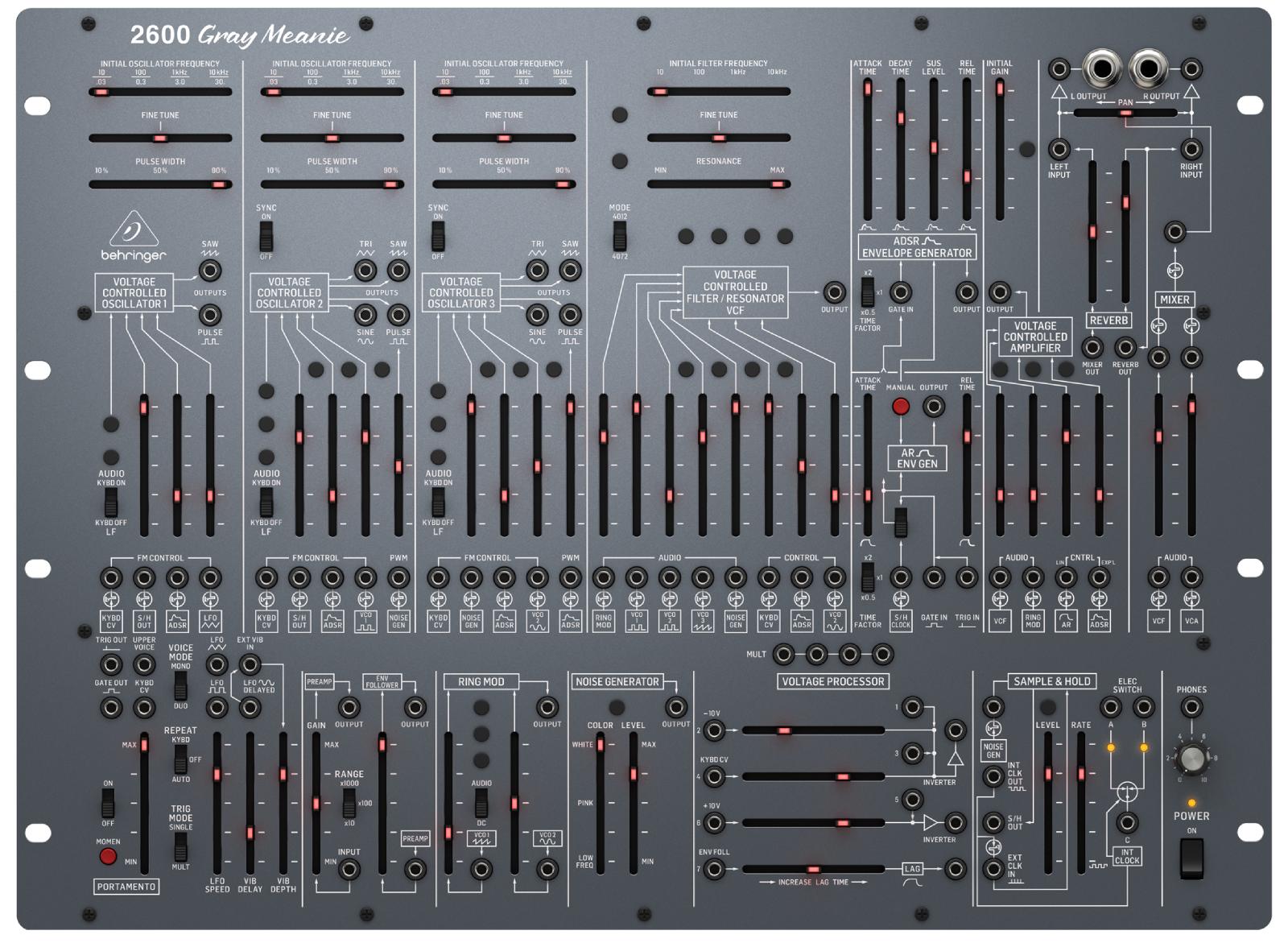 BEHRINGER 2600 GRAY MEANIE