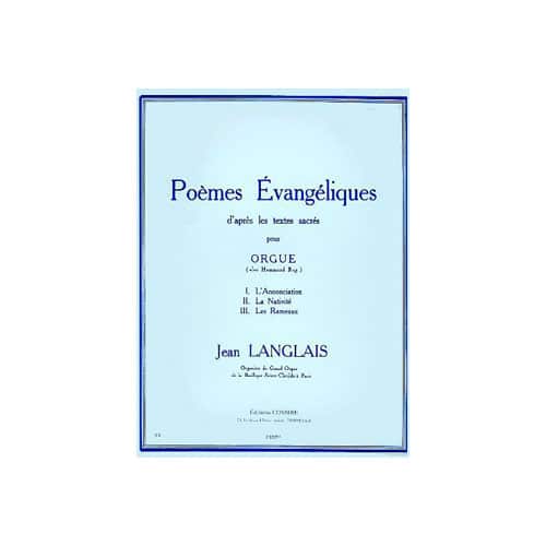 COMBRE LANGLAIS JEAN - POEMES EVANGELIQUES (3) - ORGUE