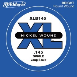 D'ADDARIO AND CO XLB145 NICKEL WOUND BASS GUITAR SINGLE STRING LONG SCALE .145