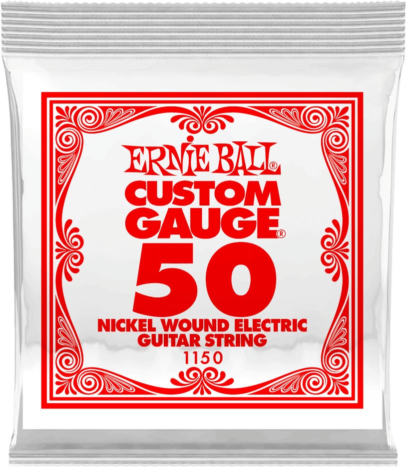 ERNIE BALL .050 NICKEL WOUND ELECTRIC GUITAR STRINGS