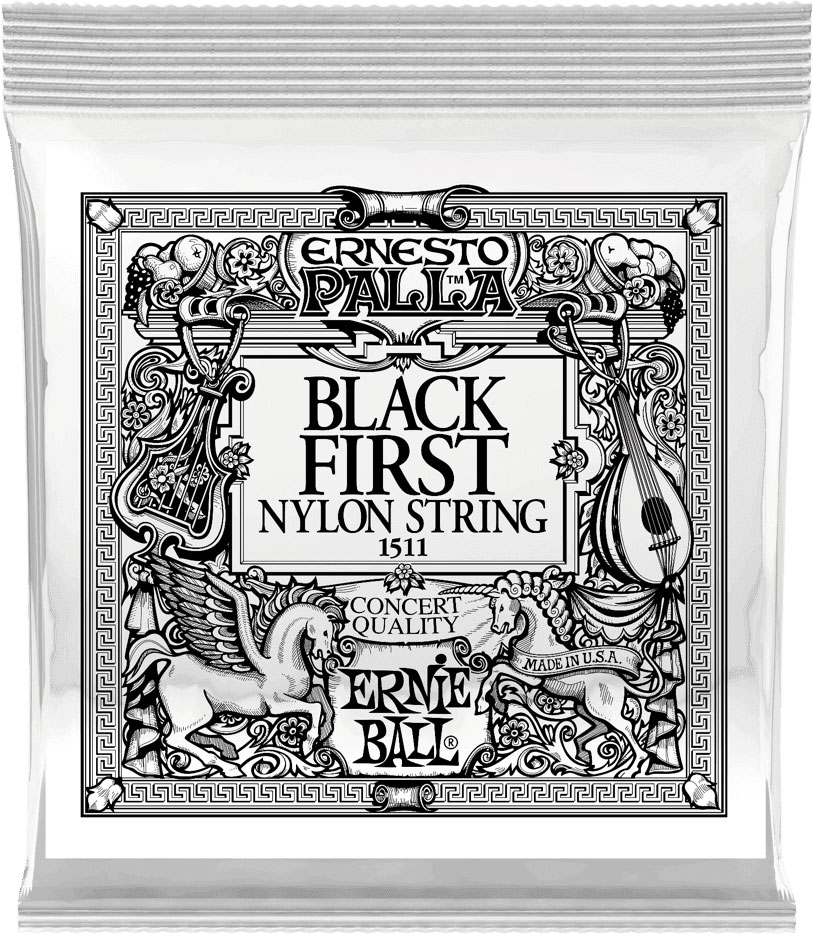 ERNIE BALL BLACK 1ST ERNESTO PALLA NYLON CLASSICAL GUITAR STRINGS