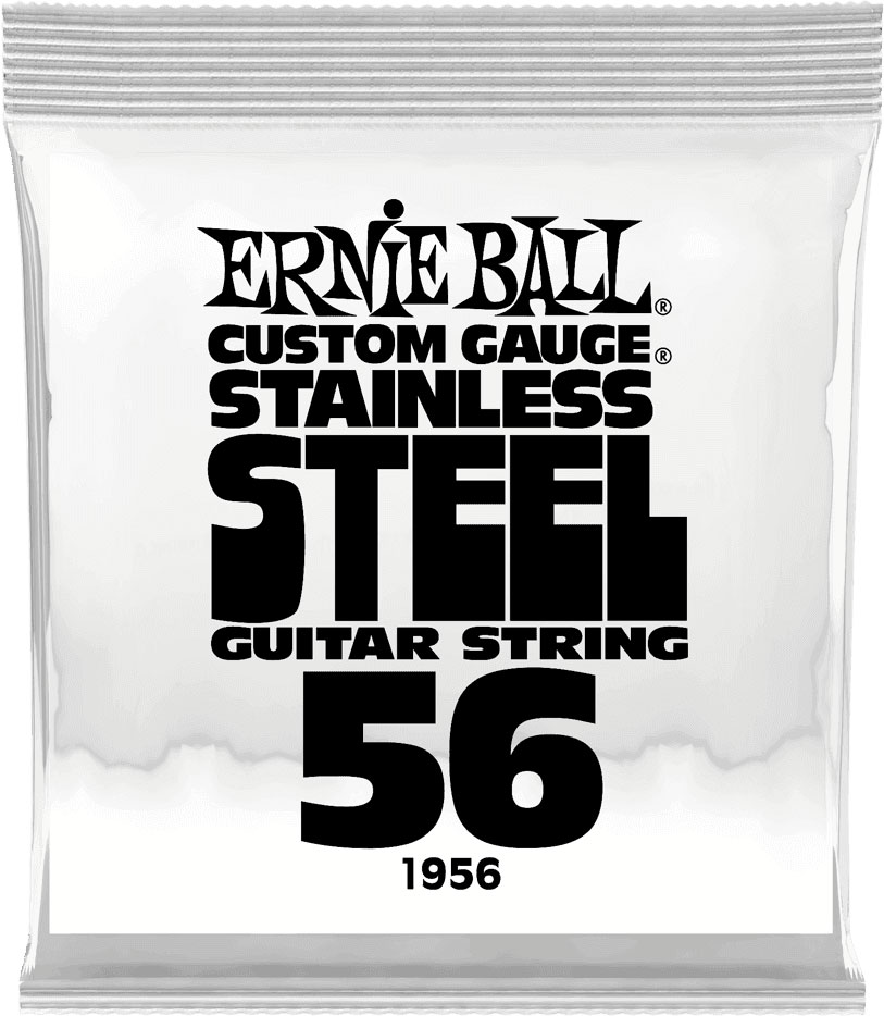 ERNIE BALL .056 STAINLESS STEEL WOUND ELECTRIC GUITAR STRINGS