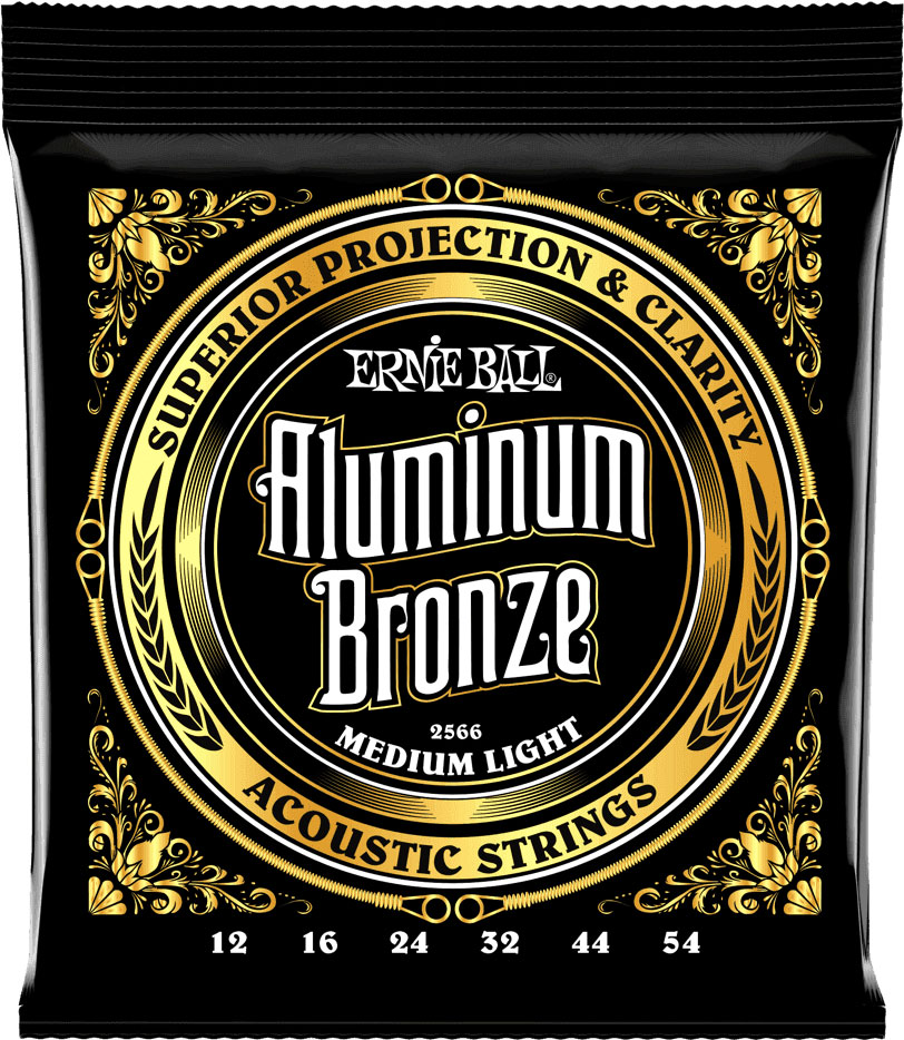 ERNIE BALL P02566 ALUMINUM BRONZE 12-54 MEDIUM LIGHT