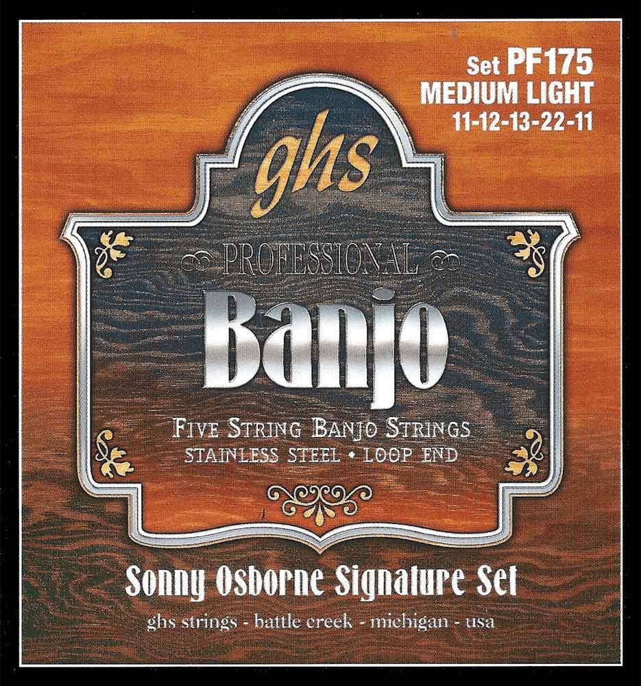 GHS FOLK BANJO STAINLESS STEEL SONNY OSBOURNE !11-12-13-13-22-22-11