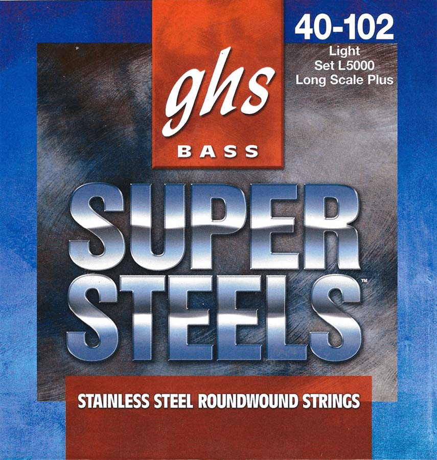 GHS L5000 SUPER STEELS ROUND FILE SET LIGHT !40-58-80-102