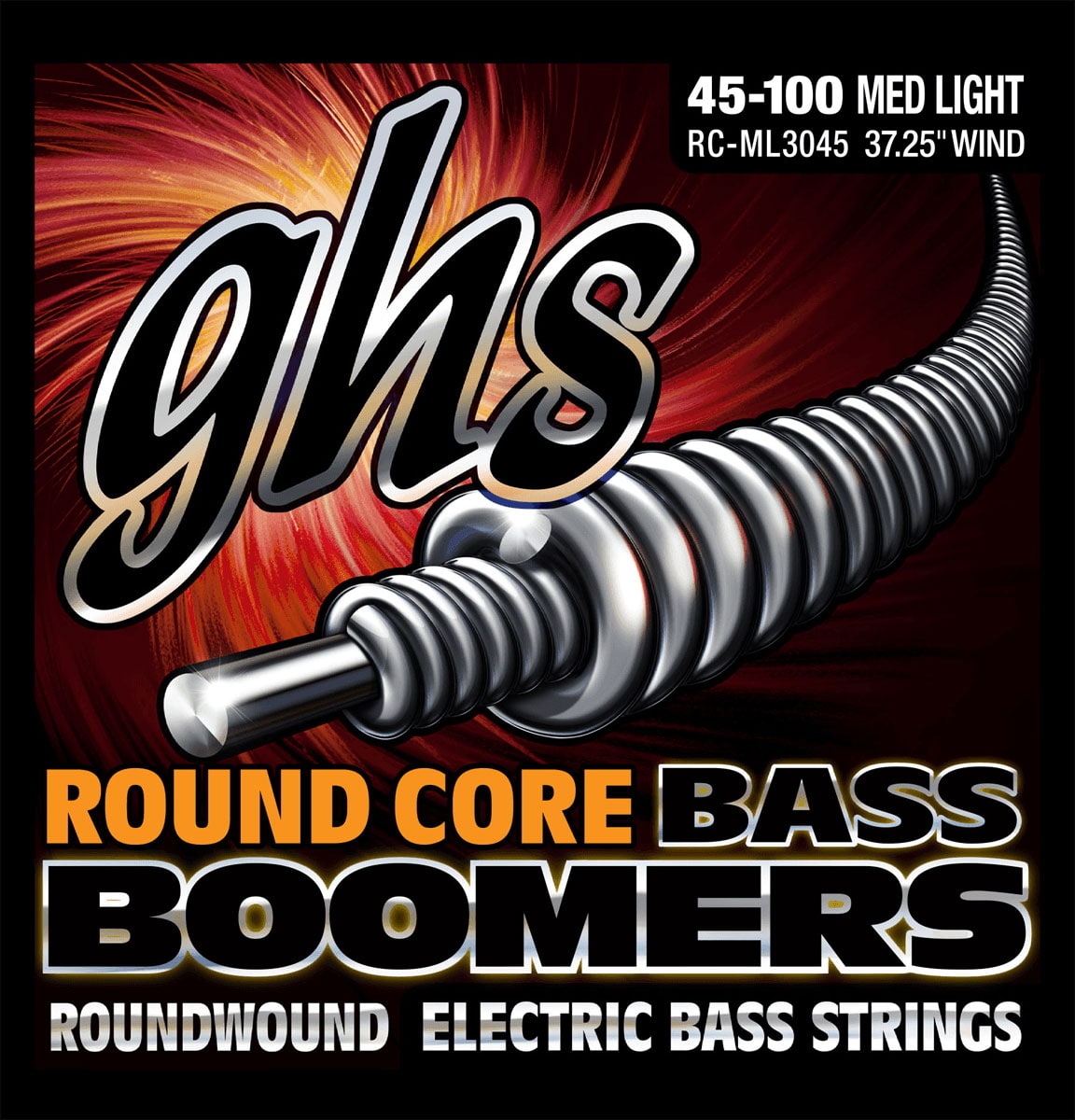 GHS RC-ML3045 ROUND CORE BASS BOOMERS MEDIUM LIGHT 45-100