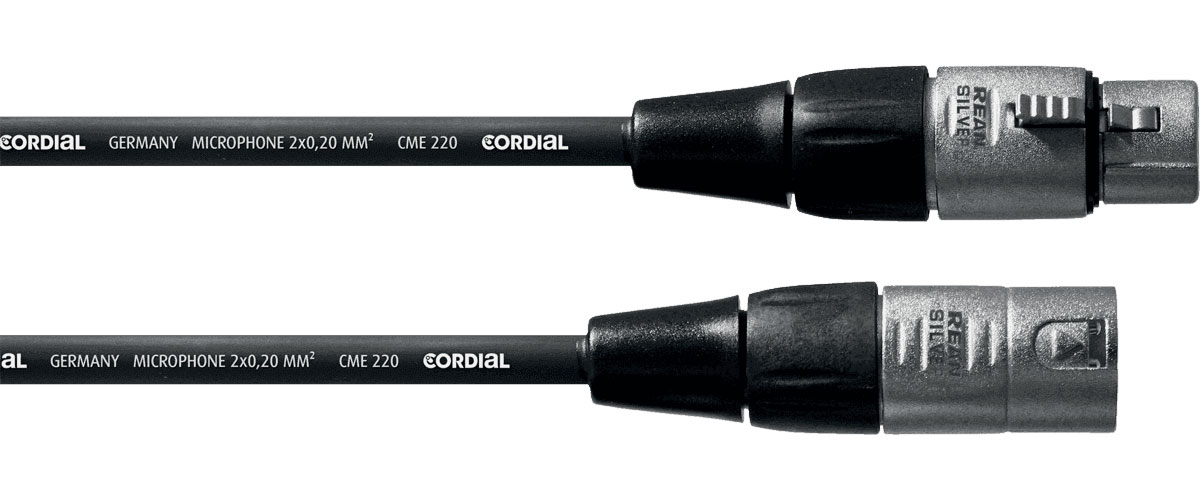 CORDIAL MICROPHONE CABLE XLR 1 M