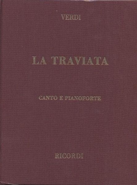RICORDI VERDI G. - TRAVIATA - CHANT ET PIANO