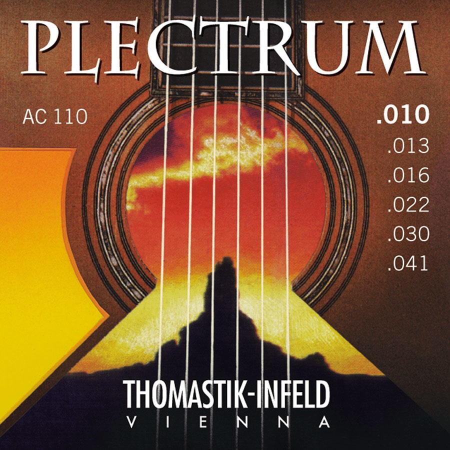 THOMASTIK ACOUSTIC GUITAR STRINGS PLECTRUM ACOUSTIC SERIES. NICKEL-FREE SET