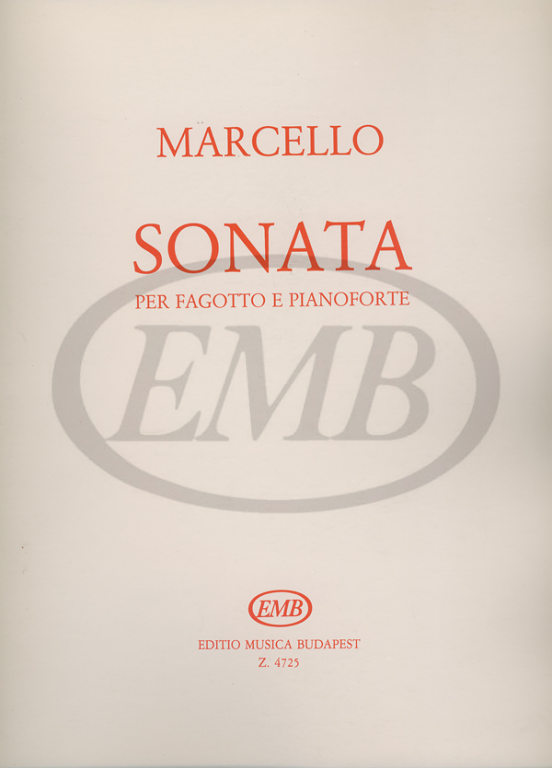 EMB (EDITIO MUSICA BUDAPEST) MARCELLO B. - SONATA - BASSON ET PIANO