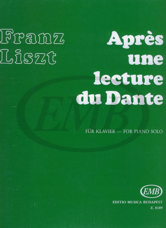 EMB (EDITIO MUSICA BUDAPEST) LISZT F. - APRES UNE LECTURE DE DANTE - PIANO