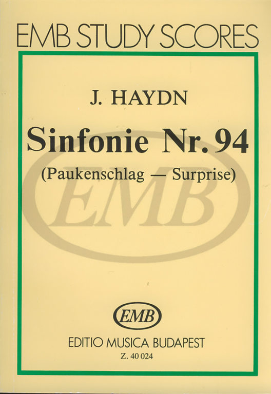 EMB (EDITIO MUSICA BUDAPEST) HAYDN - SINFONIA N.94 IN SOL MAGGIORE 