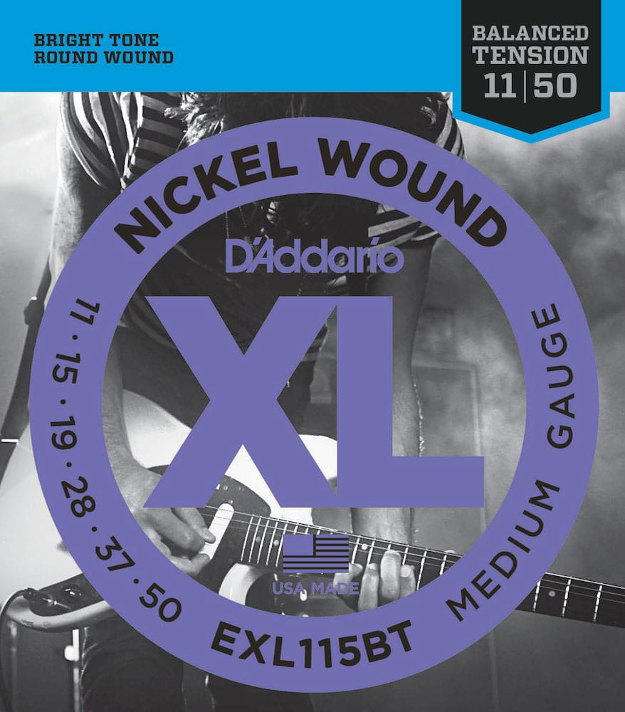 D'ADDARIO AND CO EXL115BT NICKEL STRINGS FOR ELECTRIC GUITAR BALANCED MEDIUM 11-50