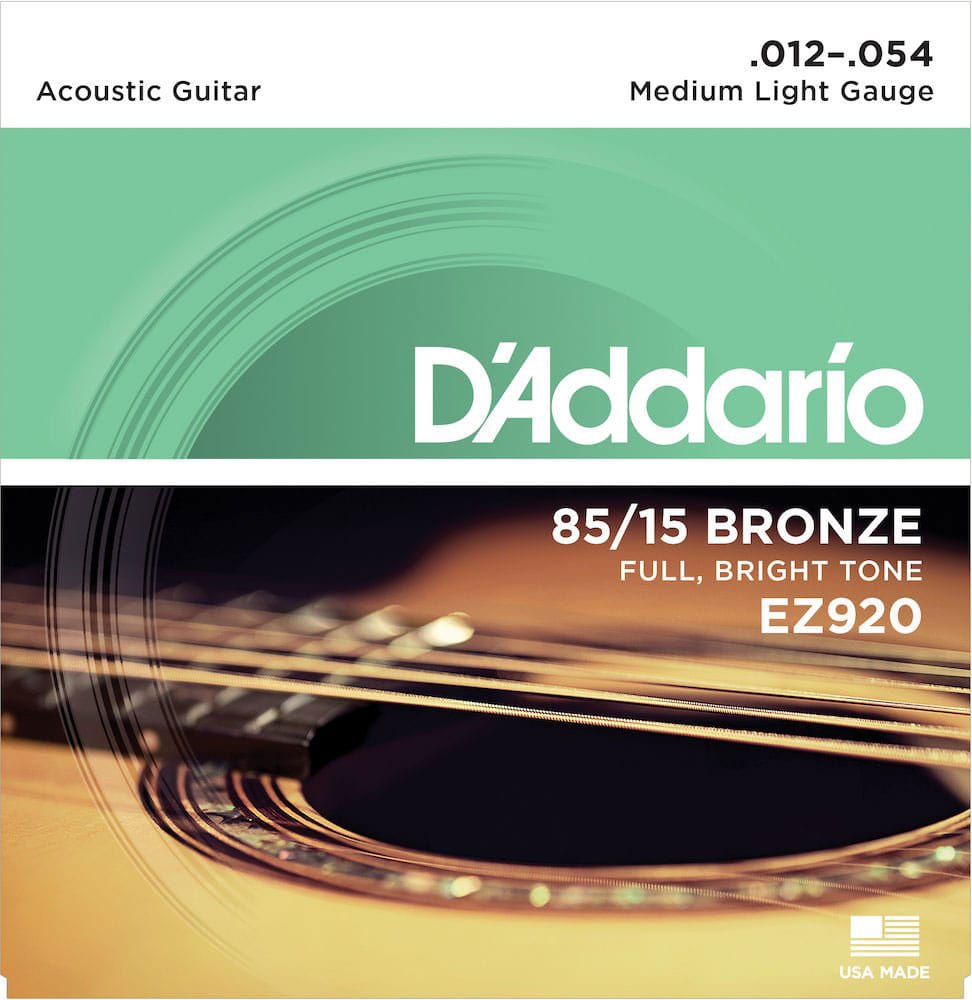 D'ADDARIO AND CO EZ920 AMERICAN BRONZE 85/15 MEDIUM LIGHT 12-54