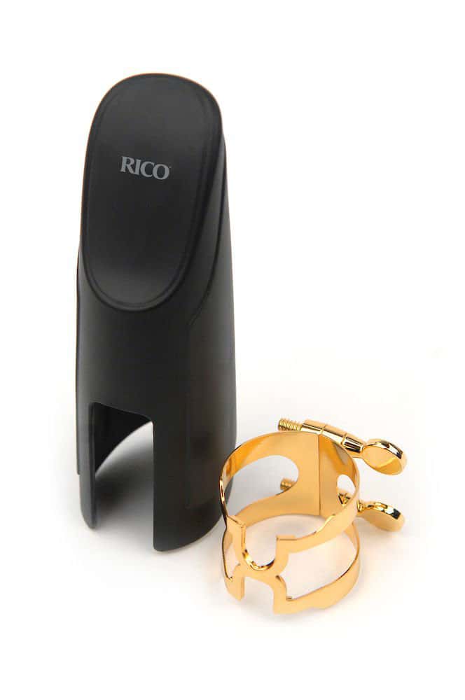 D'ADDARIO - RICO H-LIGATURE & CAP - BARITONE SAX GOLD PLATED