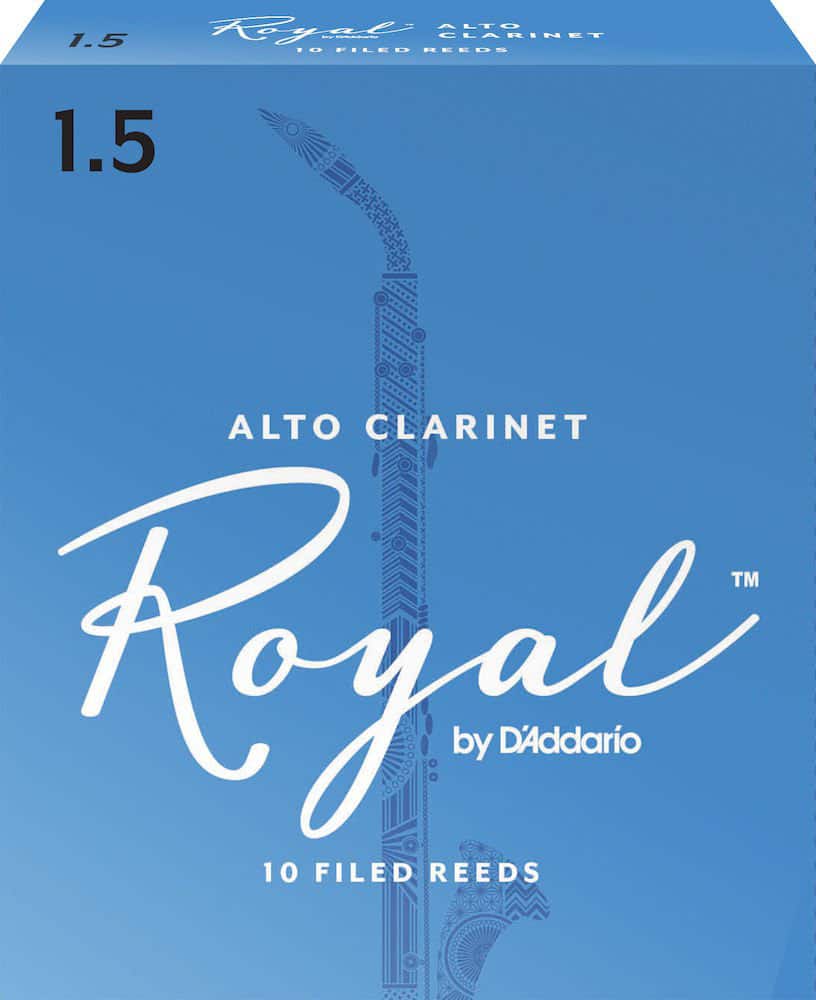 D'ADDARIO - RICO RDB1015 - RICO ROYAL CANAS CLARINETE ALTO, FORCE 1.5, BOX OF 10