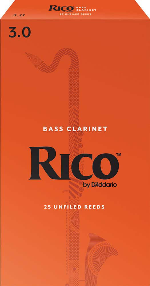 D'ADDARIO - RICO REA2530 - RICO ROYAL CANAS CLARINETE BAJO, FORCE 3.0, BOX OF 25