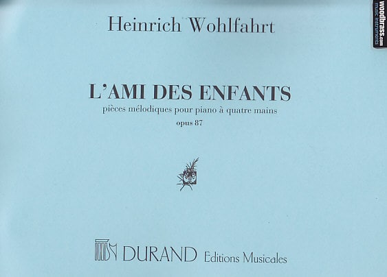 DURAND PARTITURA CLASICO - WOHLFAHRT - AMI DES ENFANTS - PIANO 4 MAINS