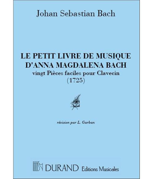 DURAND BACH J.S. - PETIT LIVRE ANNA MAGDALENA - PIANO
