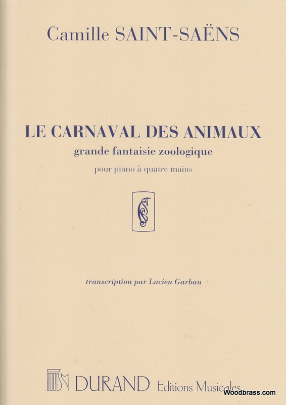 DURAND SAINT SAENS C. - CARNAVAL ANIMAUX - PIANO 4 MAINS