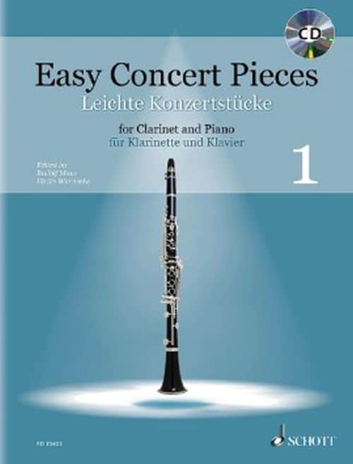 SCHOTT EASY CONCERT PIECES VOL.1 - CLARINETTE & PIANO