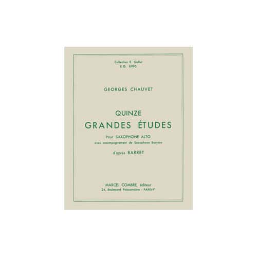 COMBRE CHAUVET G. - GRANDES ETUDES (15) - SAXOPHONE