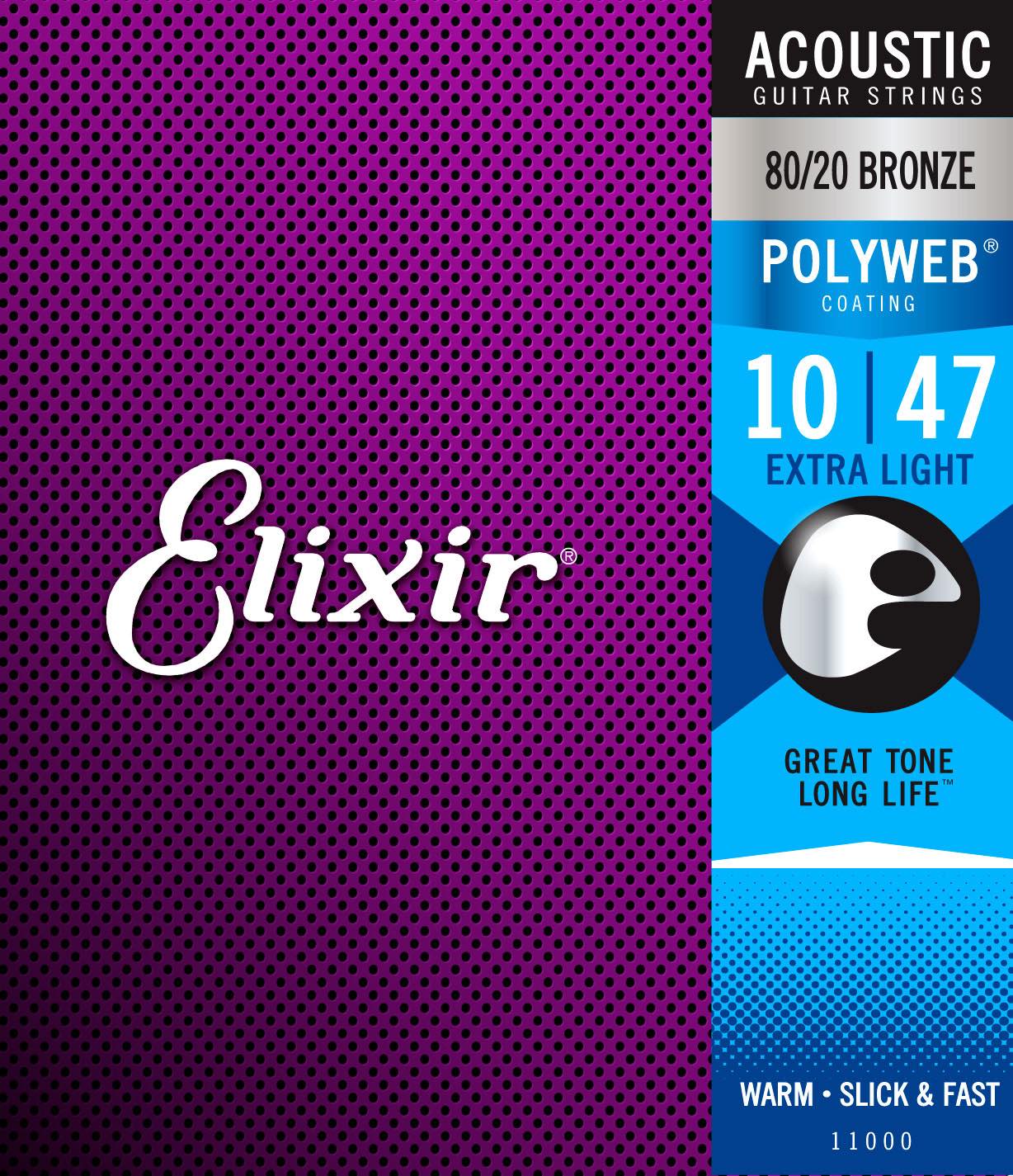 ELIXIR ACOUSTIC POLYWEB EXTRA LIGHT 10 14 23 30 39 47