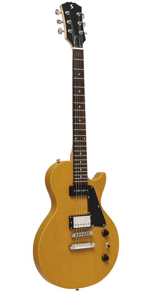 STAGG STANDARD SERIES, ELECTRIC GUITAR WITH SOLID MAHOGANY BODY FLAT TOP
