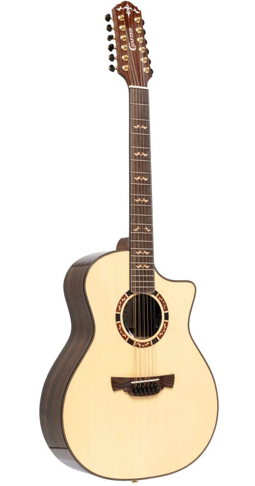 CRAFTER STAGE SERIES 20, CUTAWAY GRAND AUDITORIUM ACOUSTIC-ELECTRIC GUITAR WITH SOLID SPRUCE TOP, 12 STRINGS